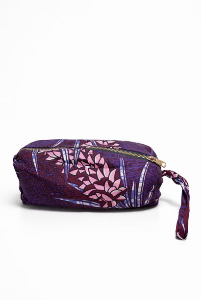 Linoa etnic cotton tie-dye bag Aubergine