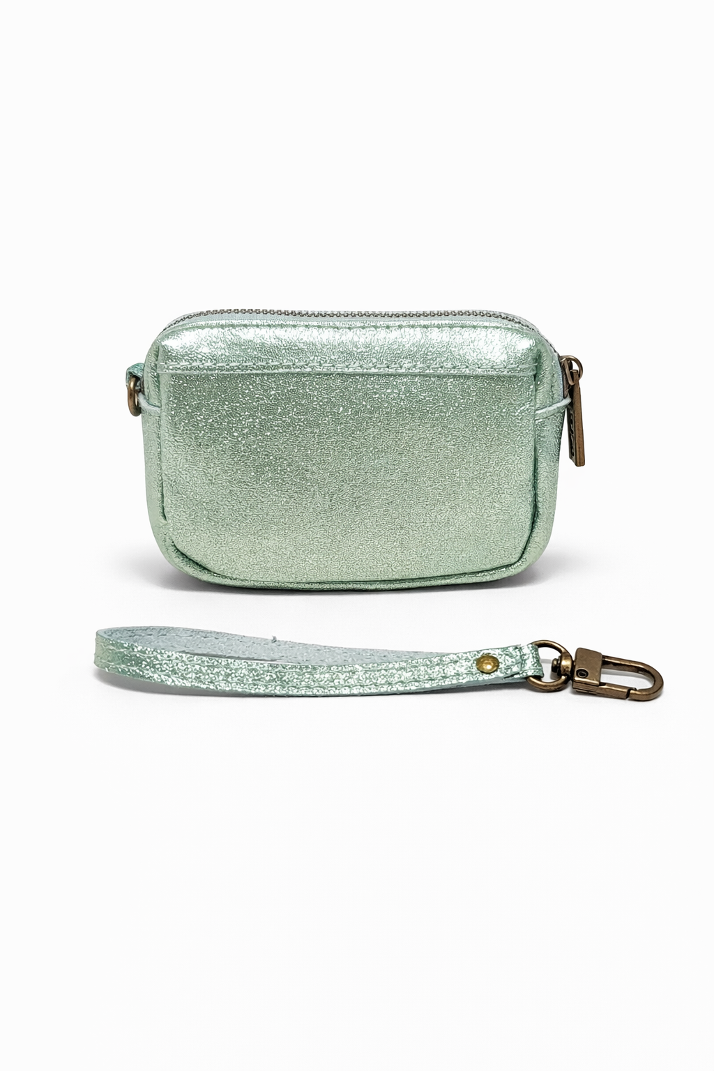 Ade metalic zip wallet Mint Green-2