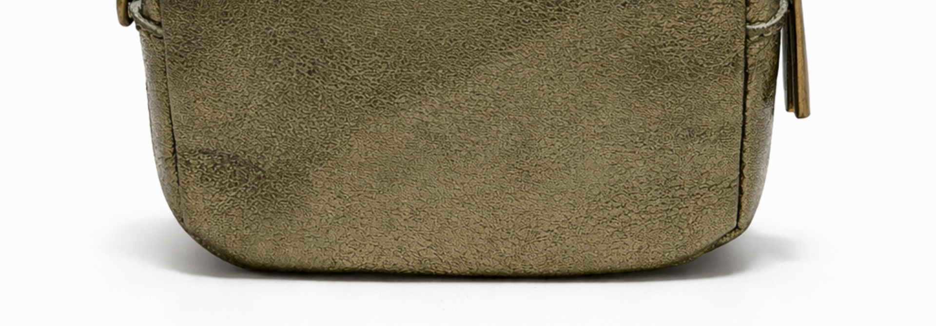 Ade metalic zip wallet Khaki