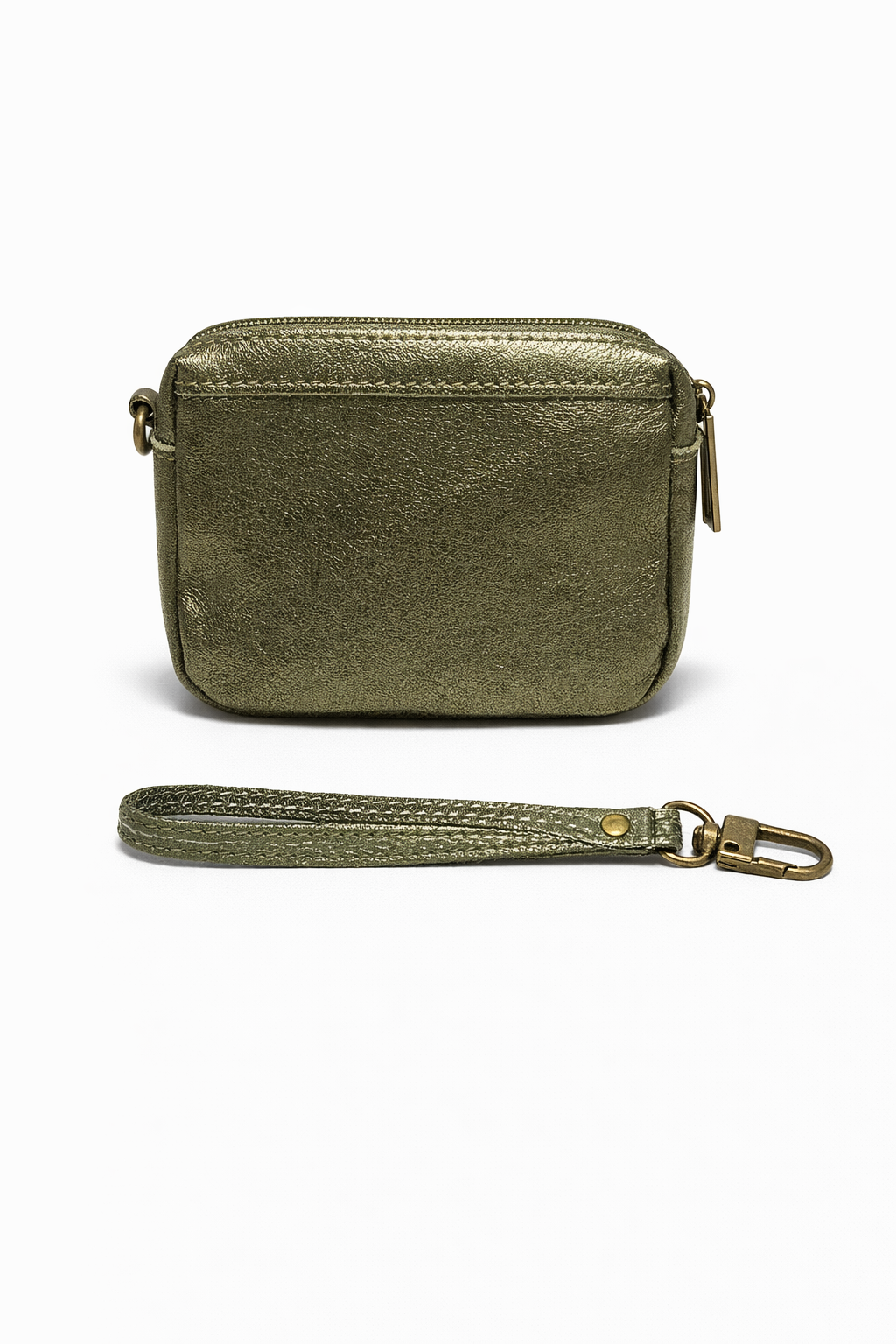 Ade metalic zip wallet Khaki-2
