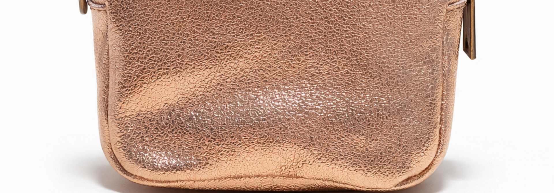 Ade metalic zip wallet Rosé