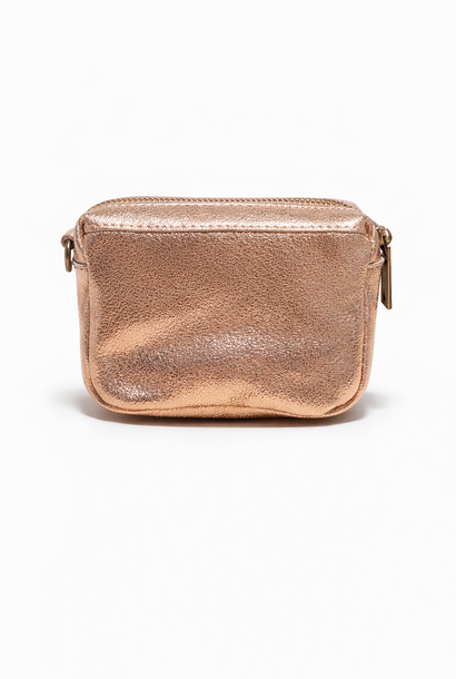 Ade metalic zip wallet Rosé