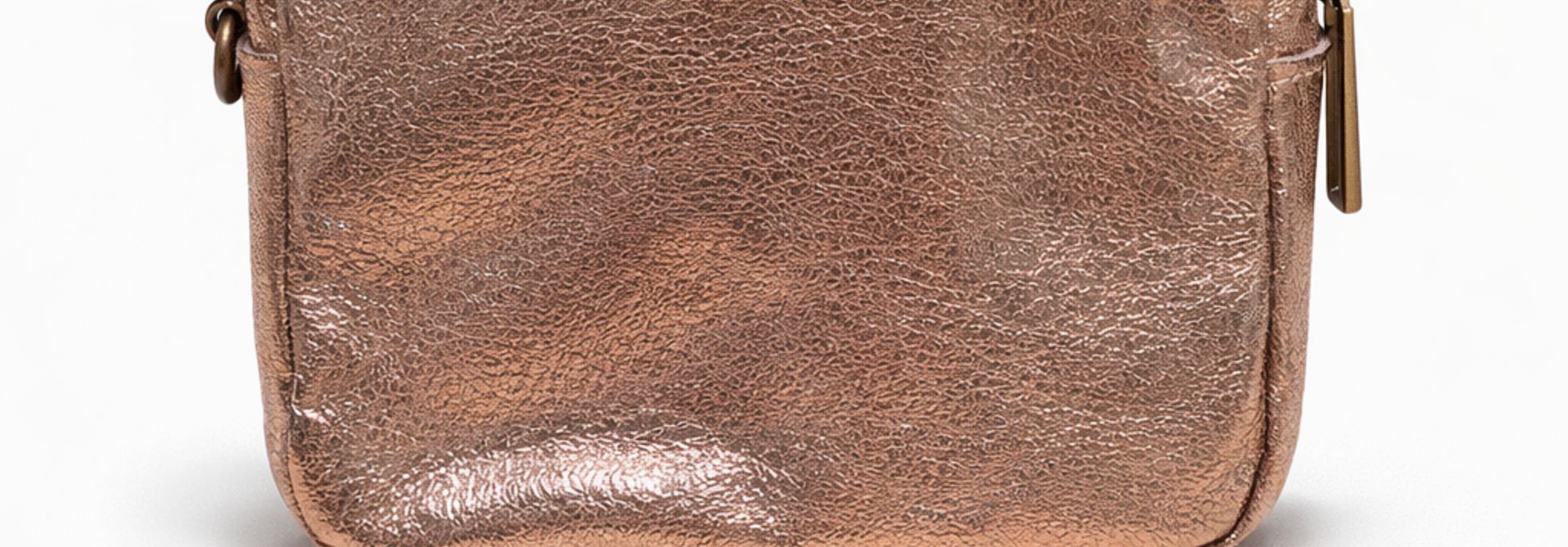 Ade metalic zip wallet Taupe