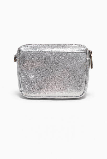 Ade metalic zip wallet Silver