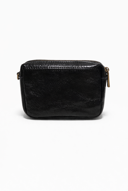 Ade metalic zip wallet Black