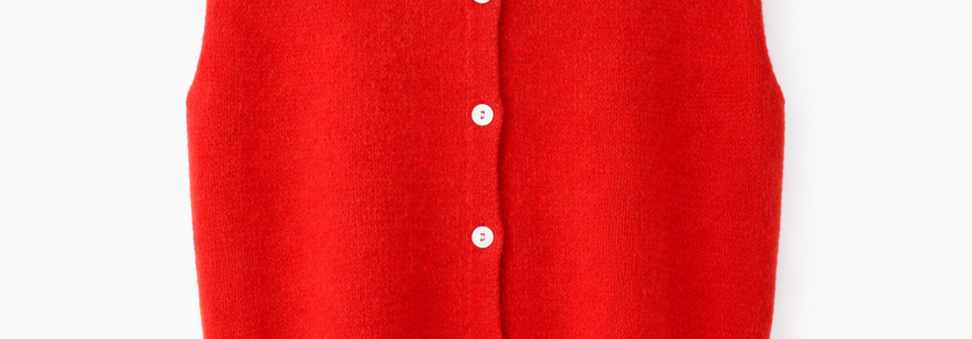 Bouna Alpaca sleeveless cardigan gilet Red