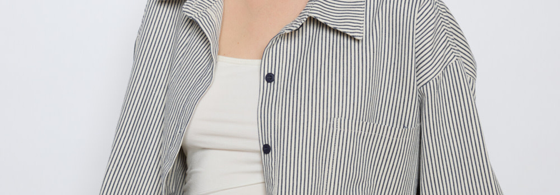 Willemijn stripped shirt / jacket Navy