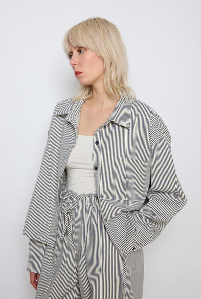 Willemijn stripped shirt / jacket Navy