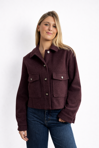 Freddie wool jacket Prume Bugundy