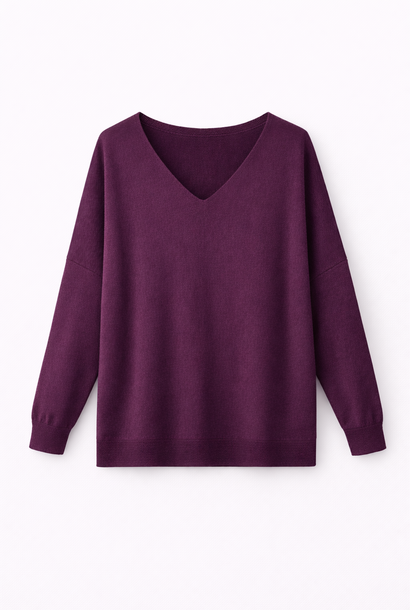 Kanza fine viscose basic knit top Prume