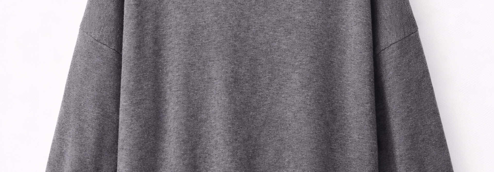 Kanza fine viscose basic knit top Grey