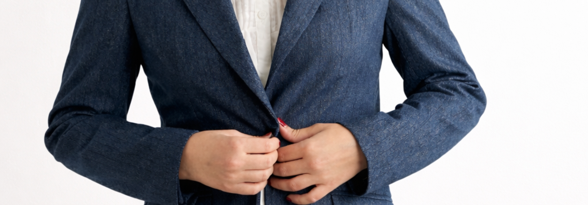 Aldo soft pinestripe blazer Meleé Denim