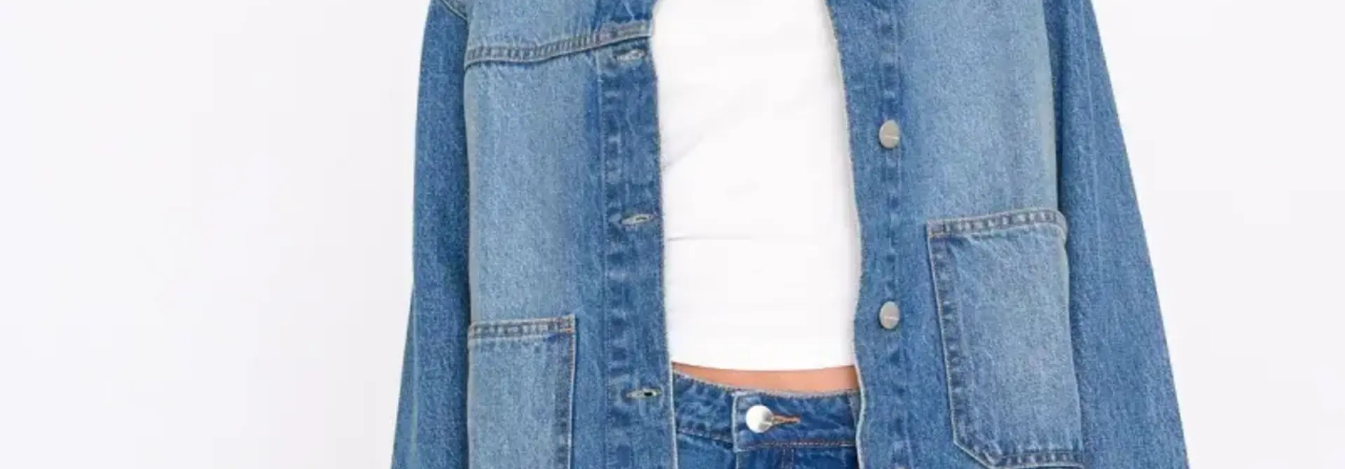 Jetson boxy denim jacket Blue