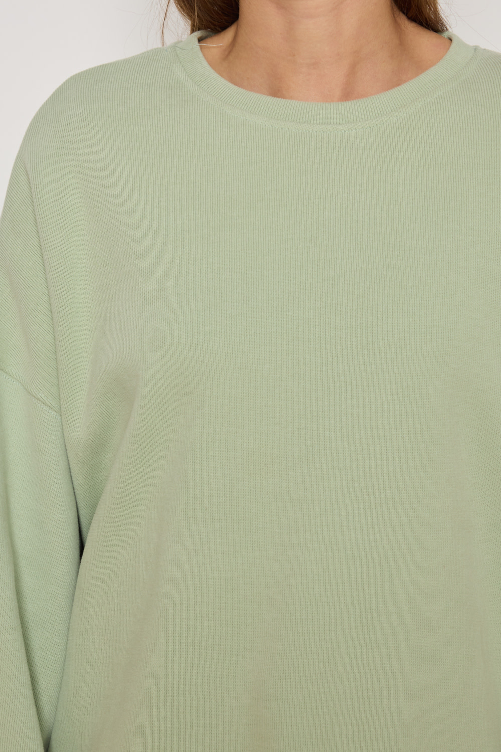 Mae basic sweater Matcha Green-5