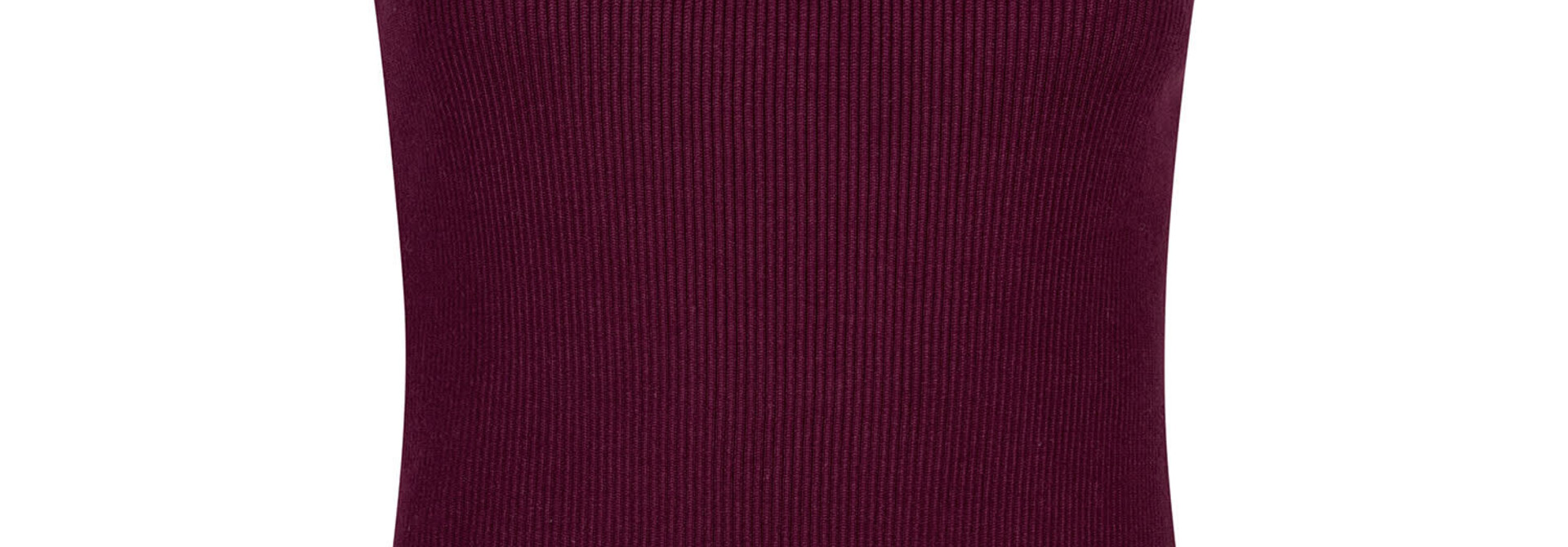 Keely basic ribbed tanktop Burgundy