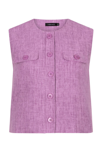 Amanda structured gilet Purple Melée