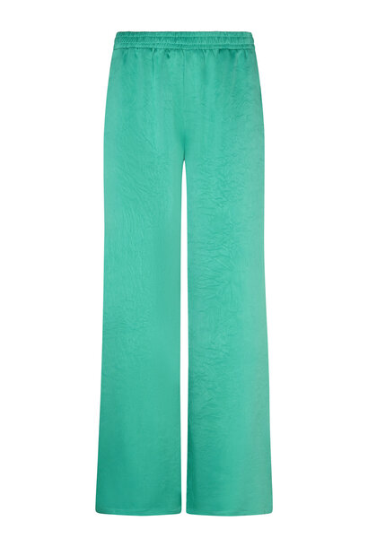 Wendy structured satin wide pant Sea Green