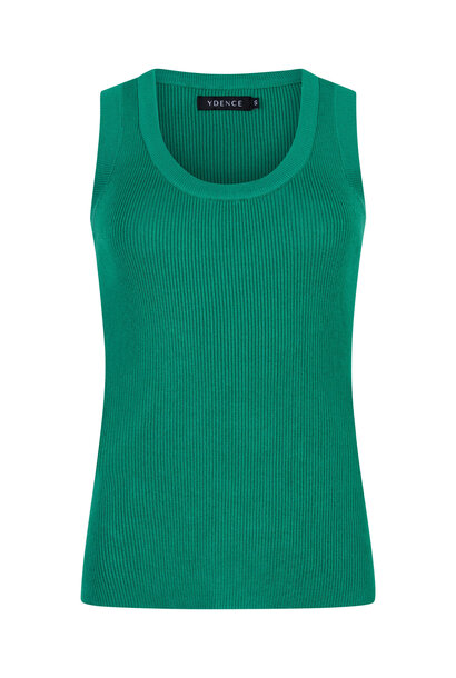 Keely basic ribbed tanktop Sea Green