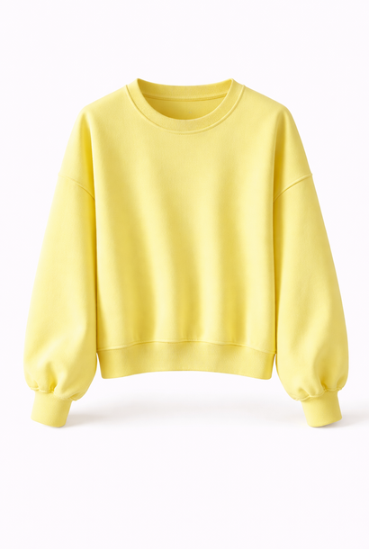 Kayne flock liner basic sweater Yellow