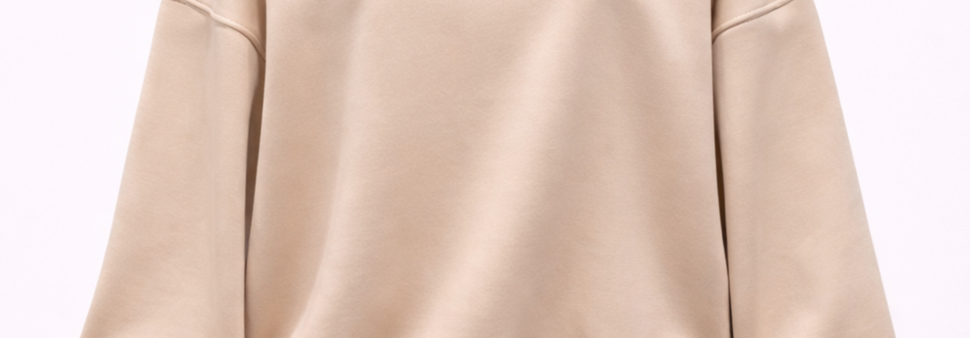 Kayne flock liner basic sweater Beige