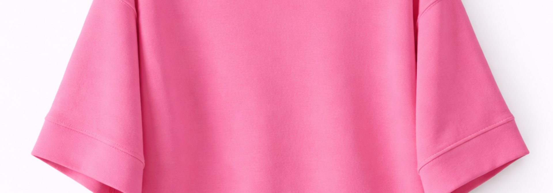Ridge fine viscose boxy s/s sweater Fushia
