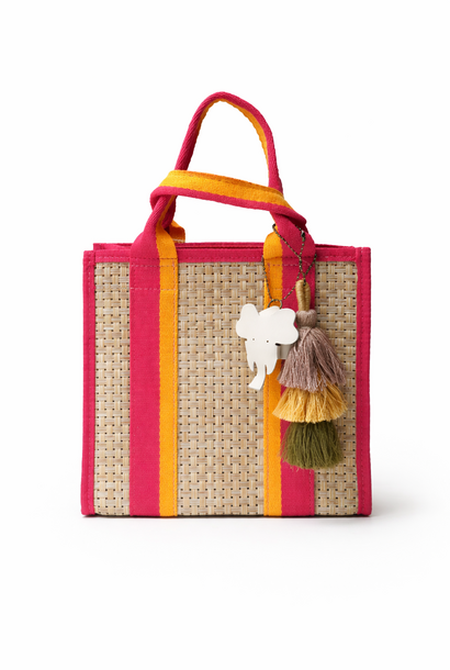 Suzette little paille bag Fushia