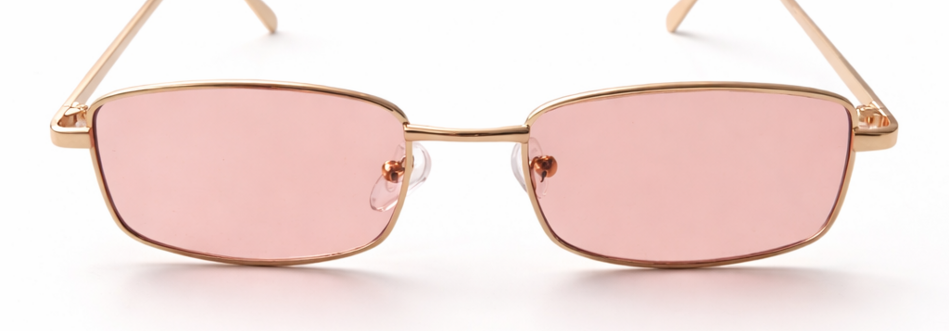 Texas narrow-frame sunglasses Gold Pink