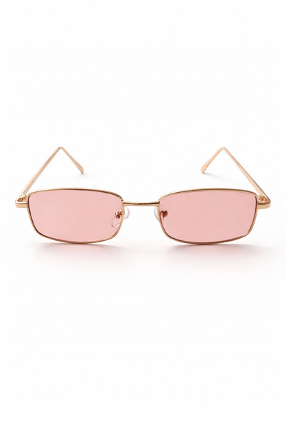Texas narrow-frame sunglasses Gold Pink