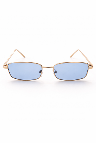 Texas narrow-frame sunglasses Gold Blue