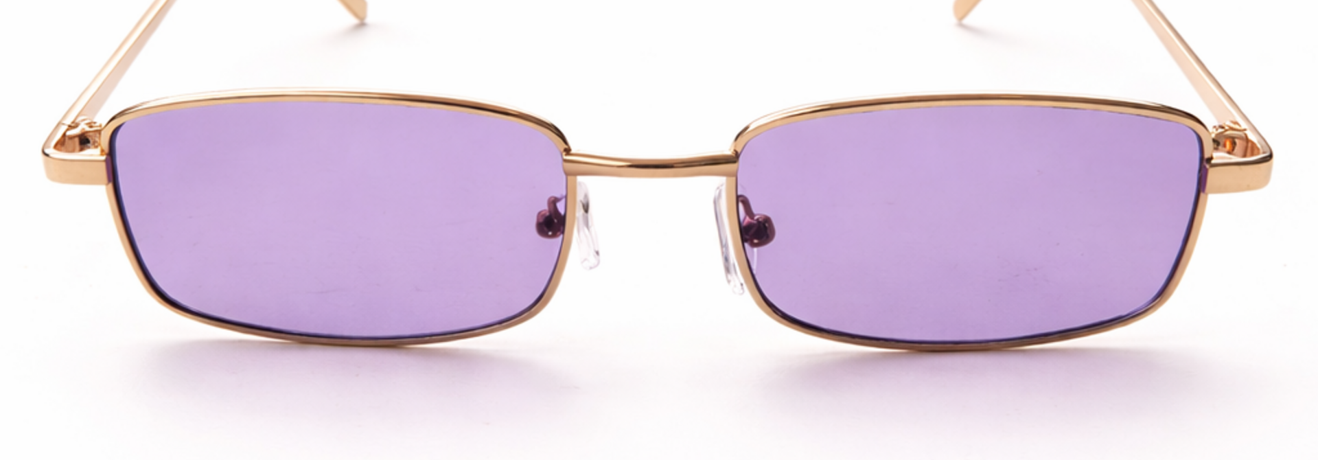 Texas narrow-frame sunglasses Gold Purple