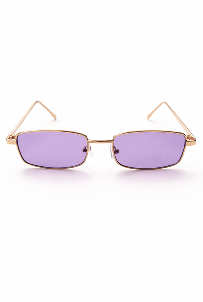 Texas narrow-frame sunglasses Gold Purple