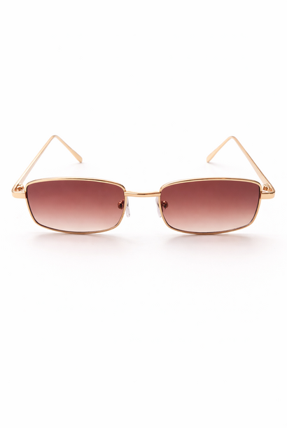 Texas narrow-frame sunglasses Gold Brown
