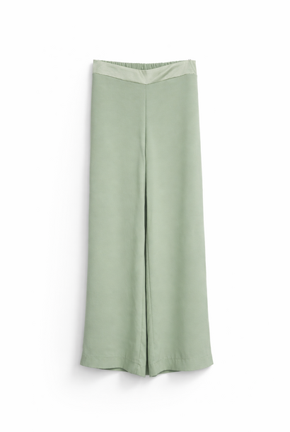 Paxan satin wide pant Matcha Green