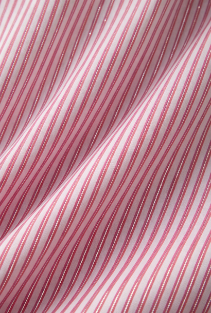 Barra stripped boxy stretch cotton blouse Red