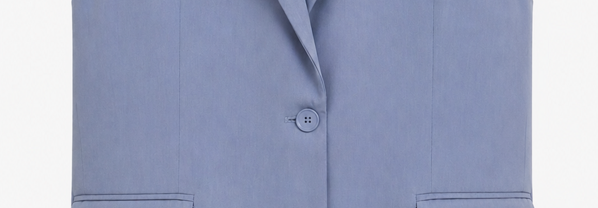 Blair oversized gillet blazer with bow backdetail Denim Blue