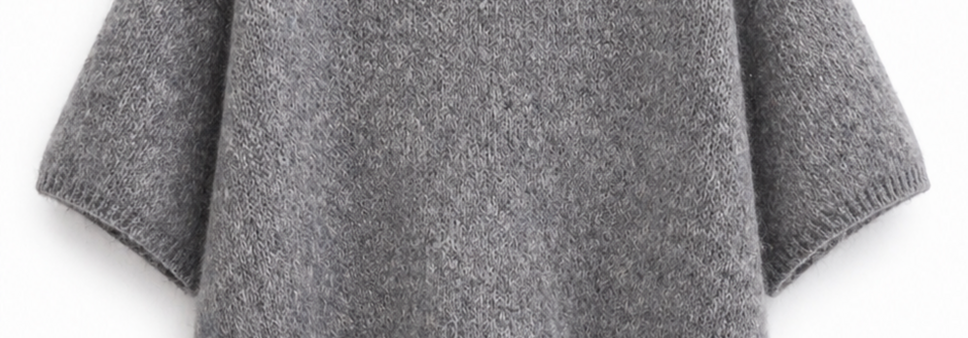 Agnea boxy s/s knit Grey
