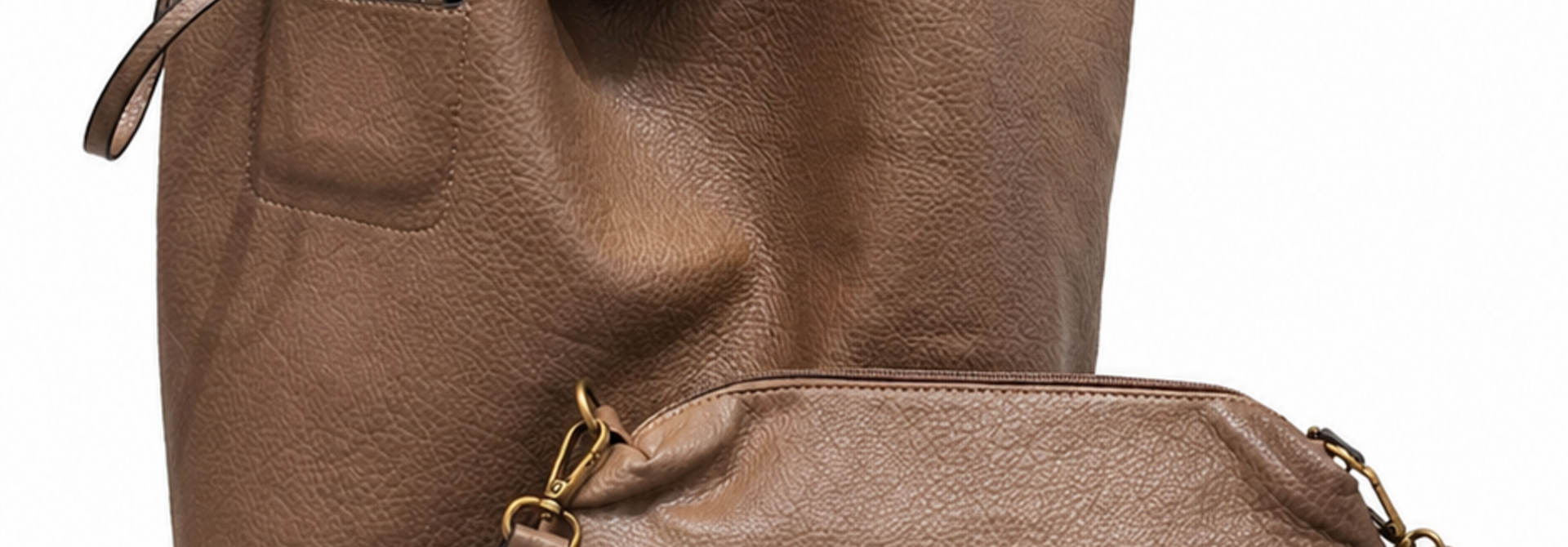 Roxanne zip shopper bag Taupe