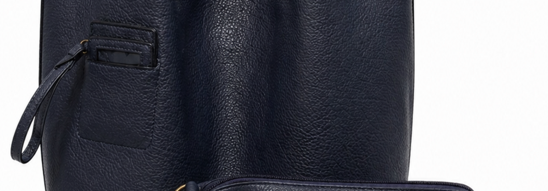 Roxanne zip shopper bag Navy Blue