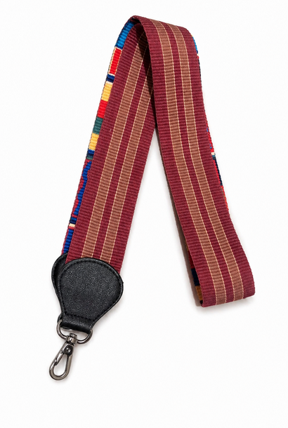 Pinoux reversible strap Multi Burgundy