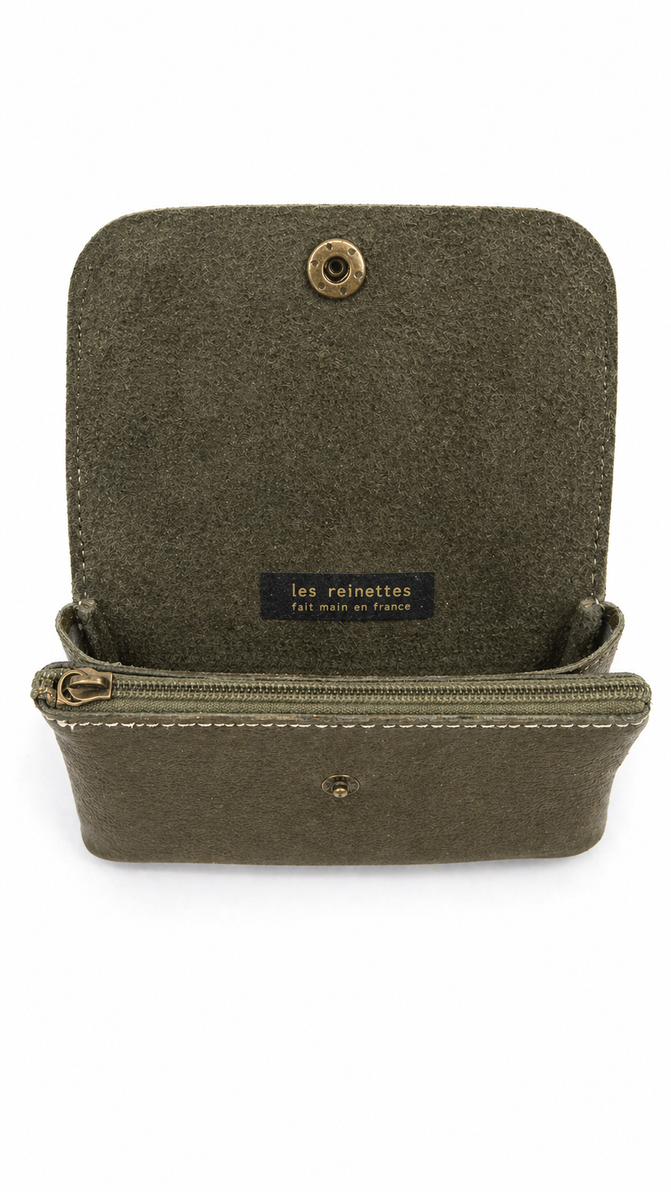 Jean metalic etui wallet Khaki Green-2