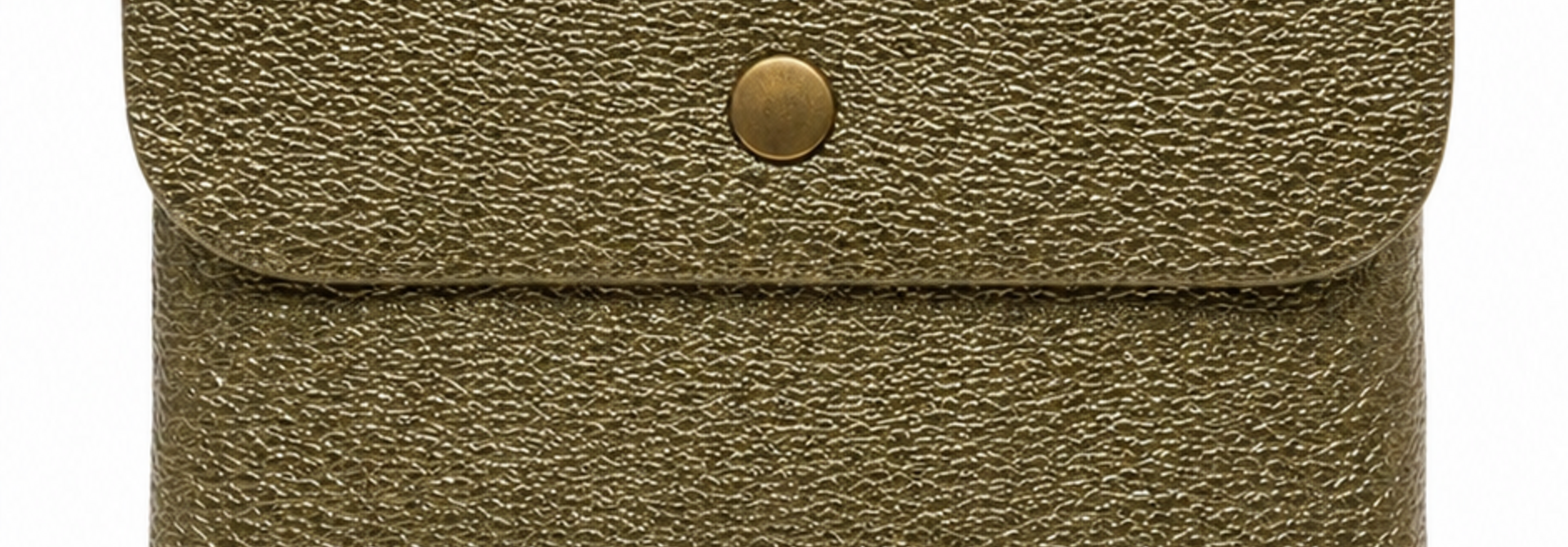 Jean metalic etui wallet Khaki Green