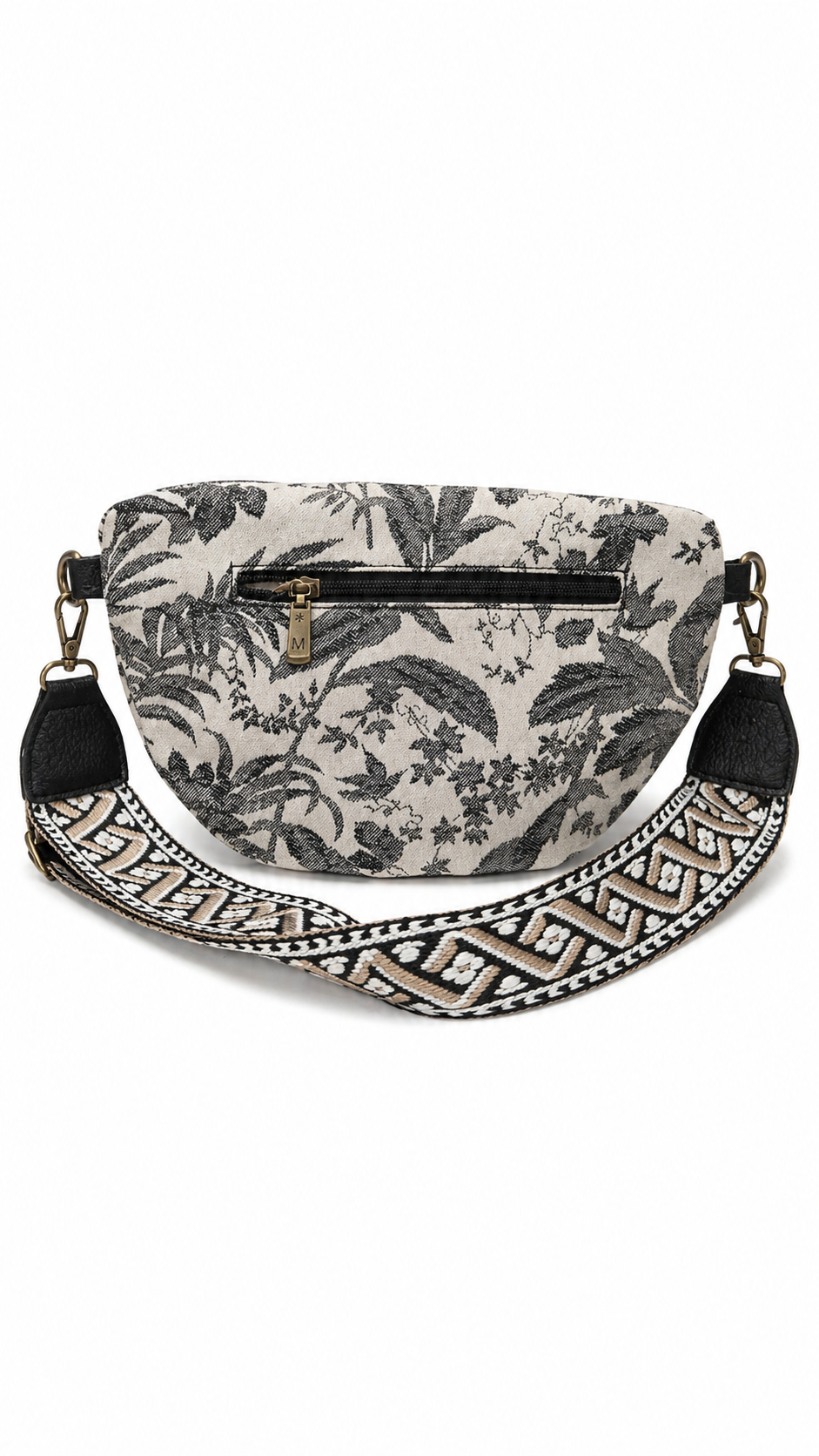 Sezané jacquard bumbag Black-2