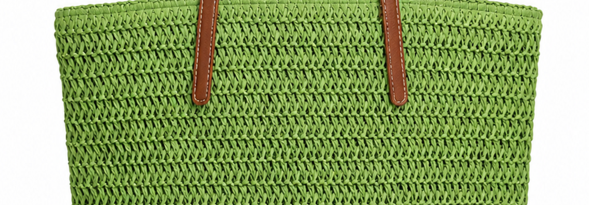 Bay paille shopper Green
