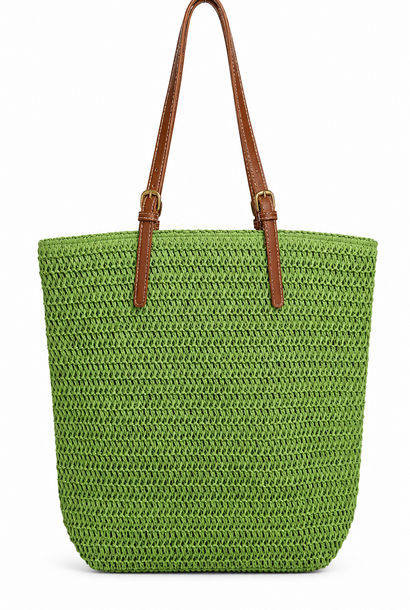 Bay paille shopper Green