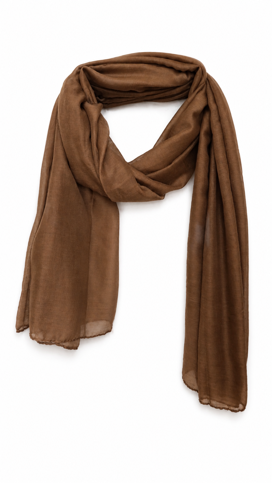 Dolly fine coton basic scarf 100x180 Camel-1