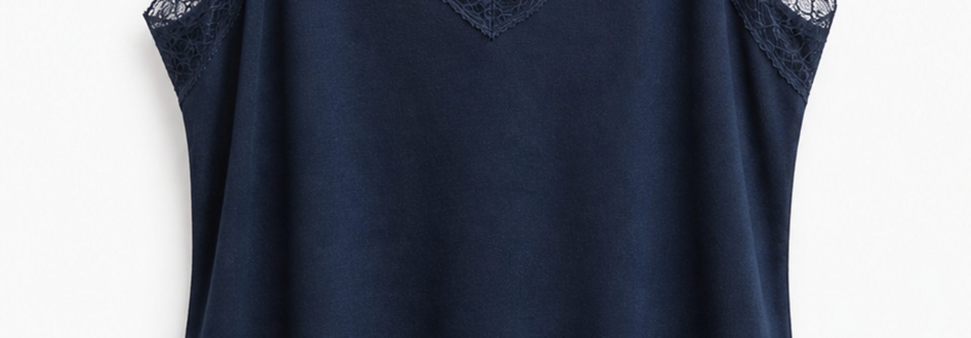 Julia stretch lace top Dark Denim