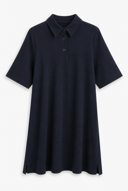 Freya satin touch stretch a-line dress Marine Blue