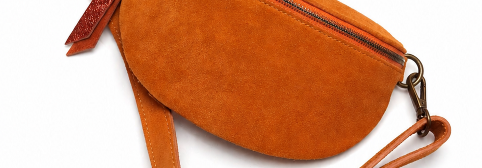 Bryna diam leather bum bag Orange