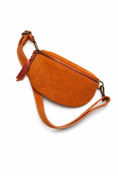 Bryna diam leather bum bag Orange