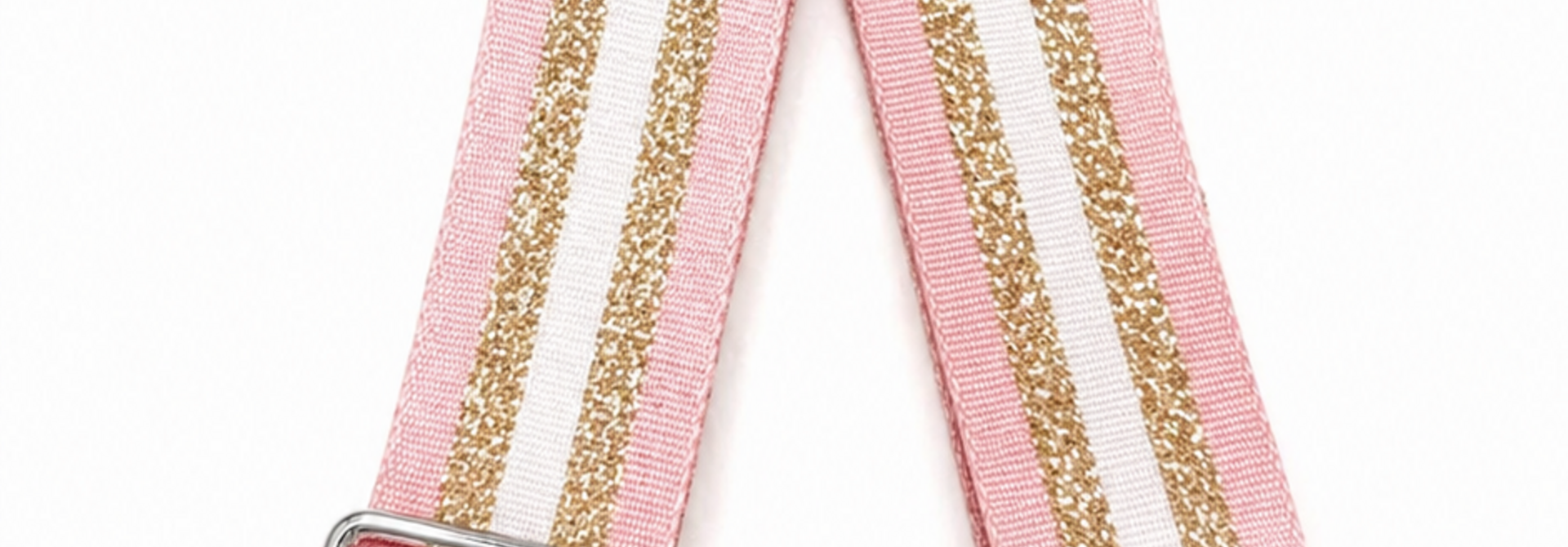 Highskool stripped shoulderstrap Pink Silver